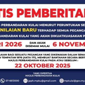 NOTIS MENGENAI SENARAI NILAIAN BARU, SEKSYEN 141, AKTA KERAJAAN TEMPATAN 1976 (AKTA 171)
