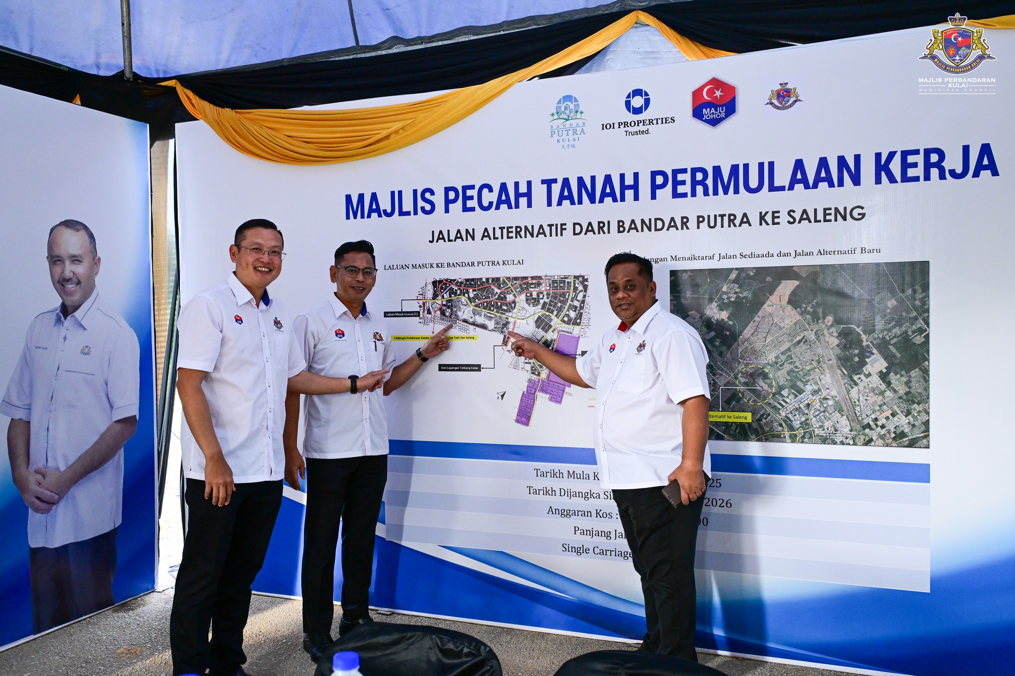 MAJLIS PECAH TANAH JALAN ALTERNATIF BANDAR PUTRA - SALENG