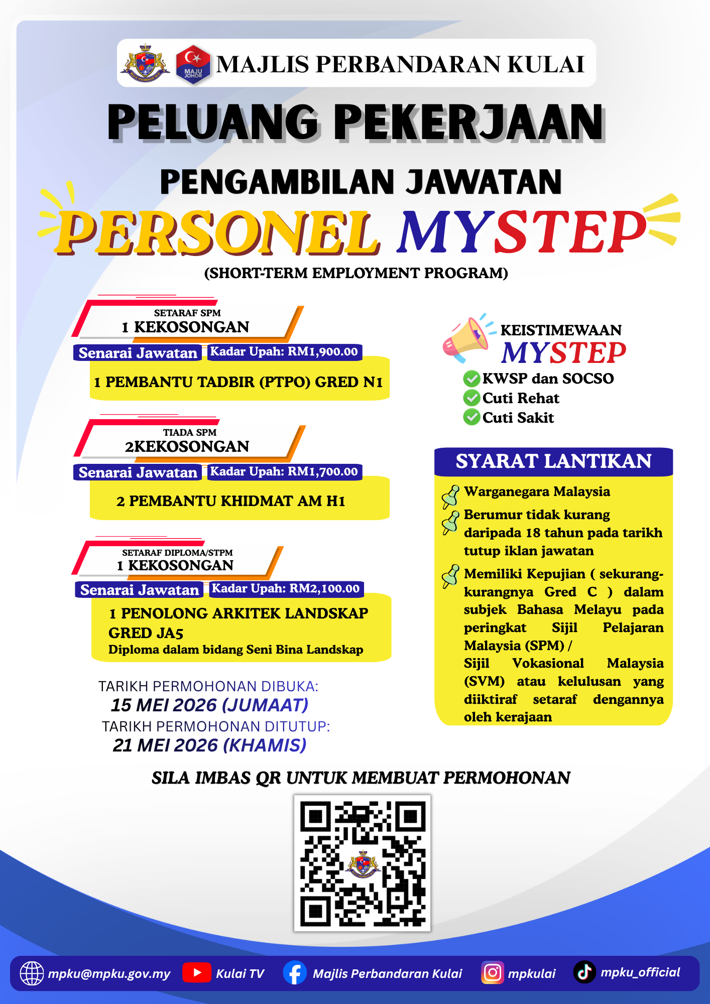 PENGAMBILAN JAWATAN PERSONEL MYSTEP